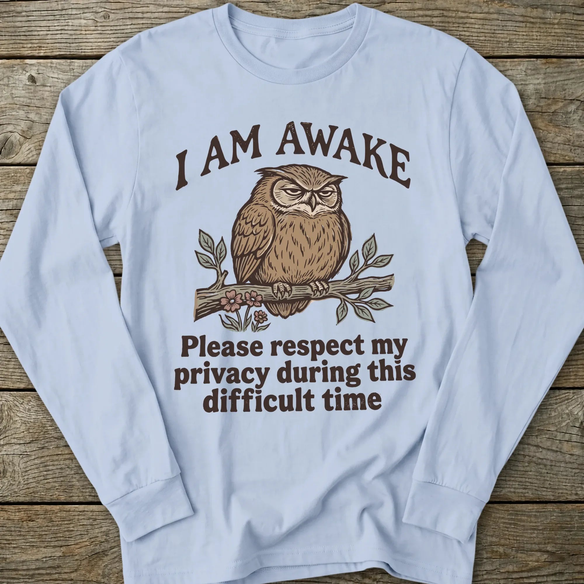 Printify Long-sleeve Respect My Privacy Long Sleeve T-Shirt