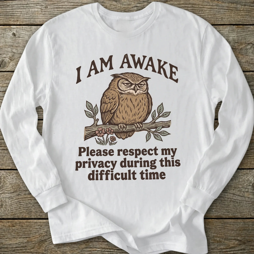 Printify Long-sleeve Respect My Privacy Long Sleeve T-Shirt