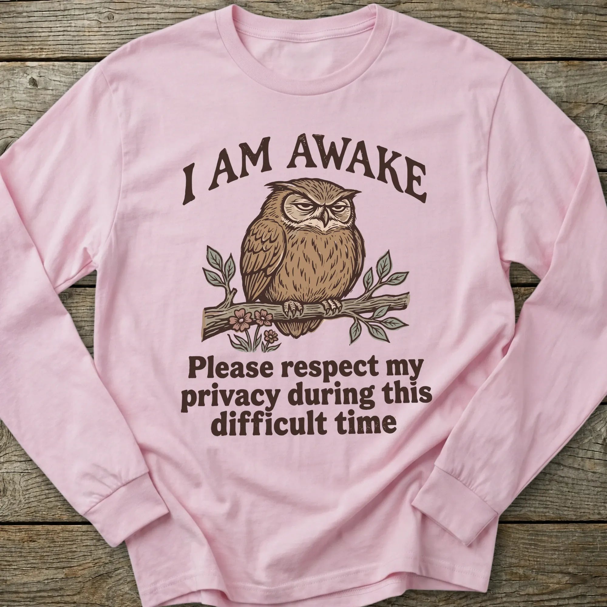 Printify Long-sleeve Respect My Privacy Long Sleeve T-Shirt
