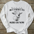 Printify Long-sleeve Screaming Goat Long Sleeve T-Shirt