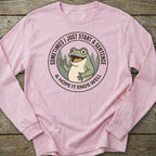 Printify Long-sleeve Start A Sentence Long Sleeve T-Shirt