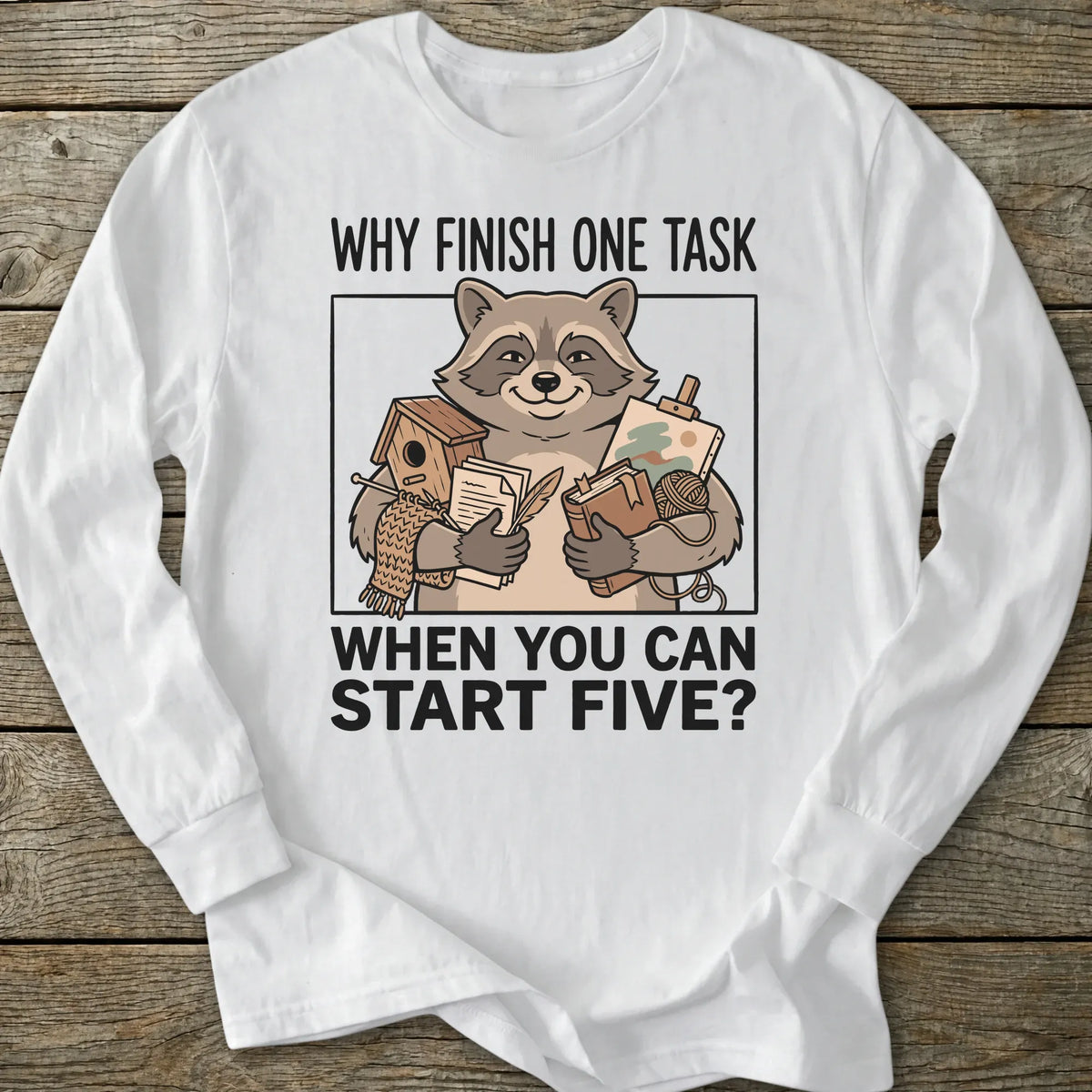 Printify Long-sleeve Start Five Long Sleeve T-Shirt