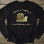 Printify Long-sleeve Stupid Walk Long Sleeve T-Shirt
