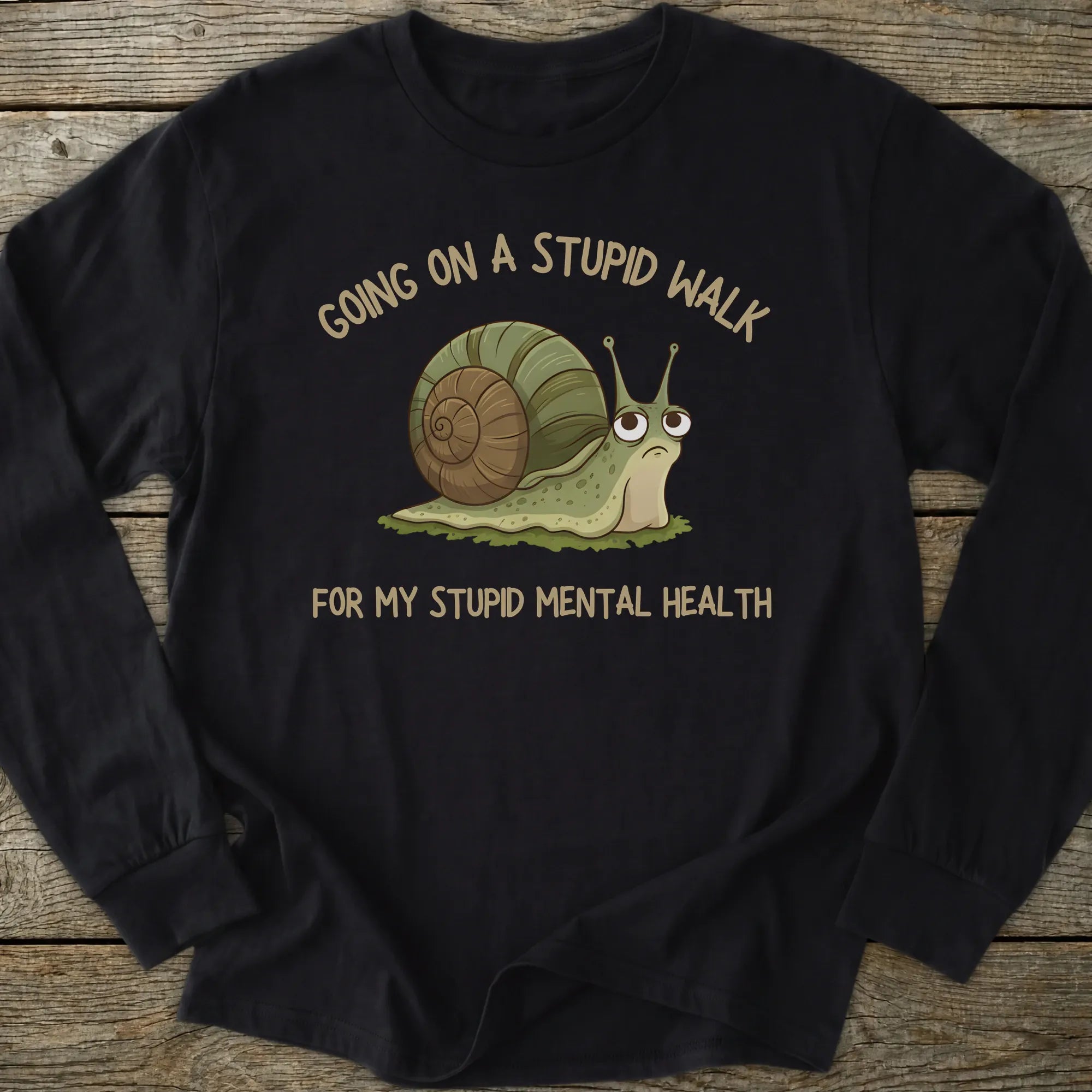Printify Long-sleeve Stupid Walk Long Sleeve T-Shirt