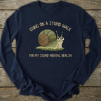 Printify Long-sleeve Stupid Walk Long Sleeve T-Shirt