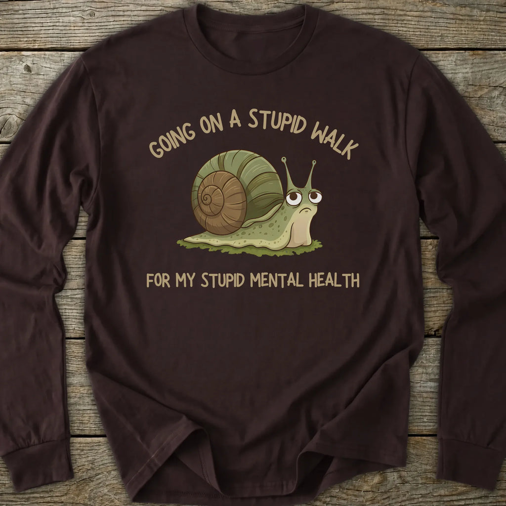 Printify Long-sleeve Stupid Walk Long Sleeve T-Shirt