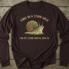 Printify Long-sleeve Stupid Walk Long Sleeve T-Shirt