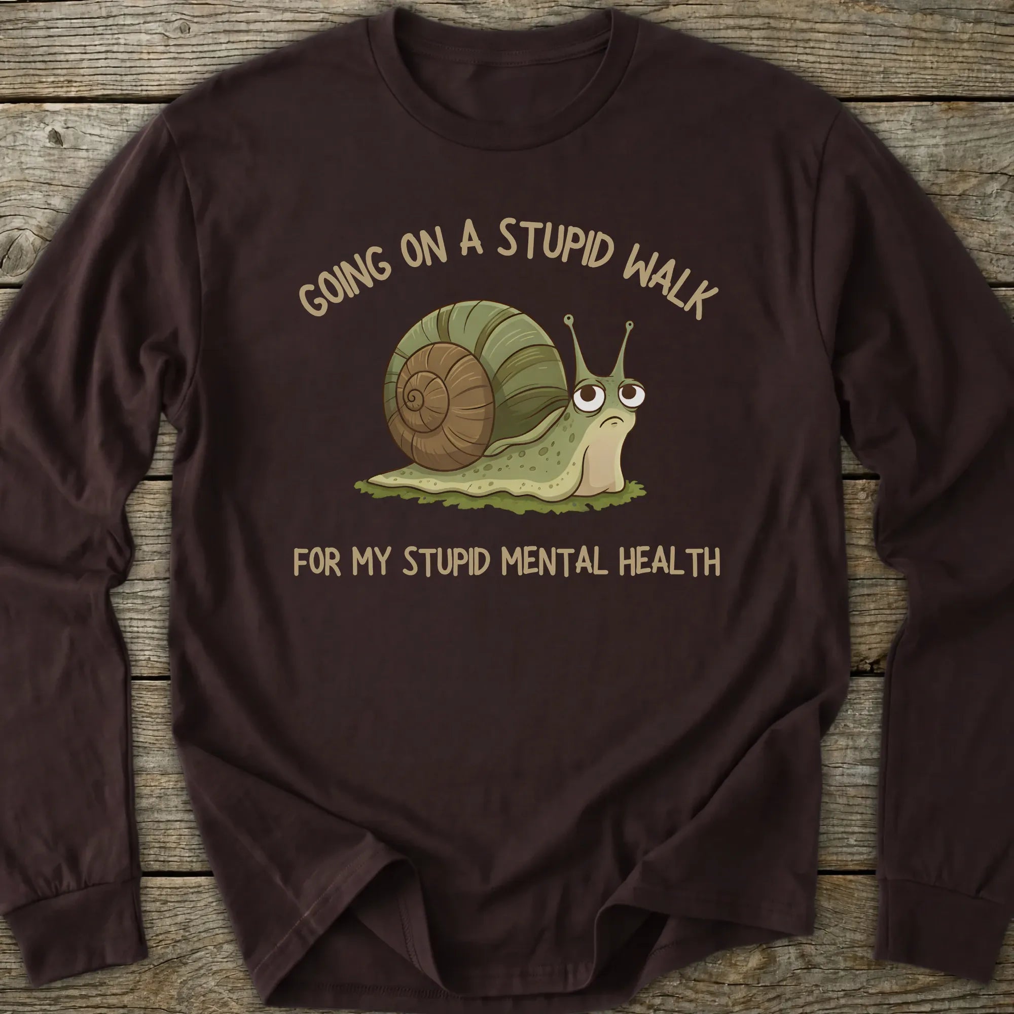 Printify Long-sleeve Stupid Walk Long Sleeve T-Shirt