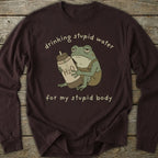Printify Long-sleeve Stupid Water Long Sleeve