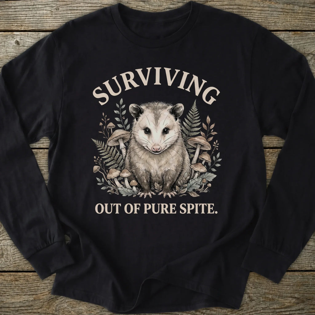 Printify Long-sleeve Surviving Possum Long Sleeve T-Shirt