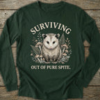 Printify Long-sleeve Surviving Possum Long Sleeve T-Shirt