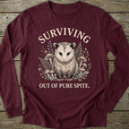 Printify Long-sleeve Surviving Possum Long Sleeve T-Shirt