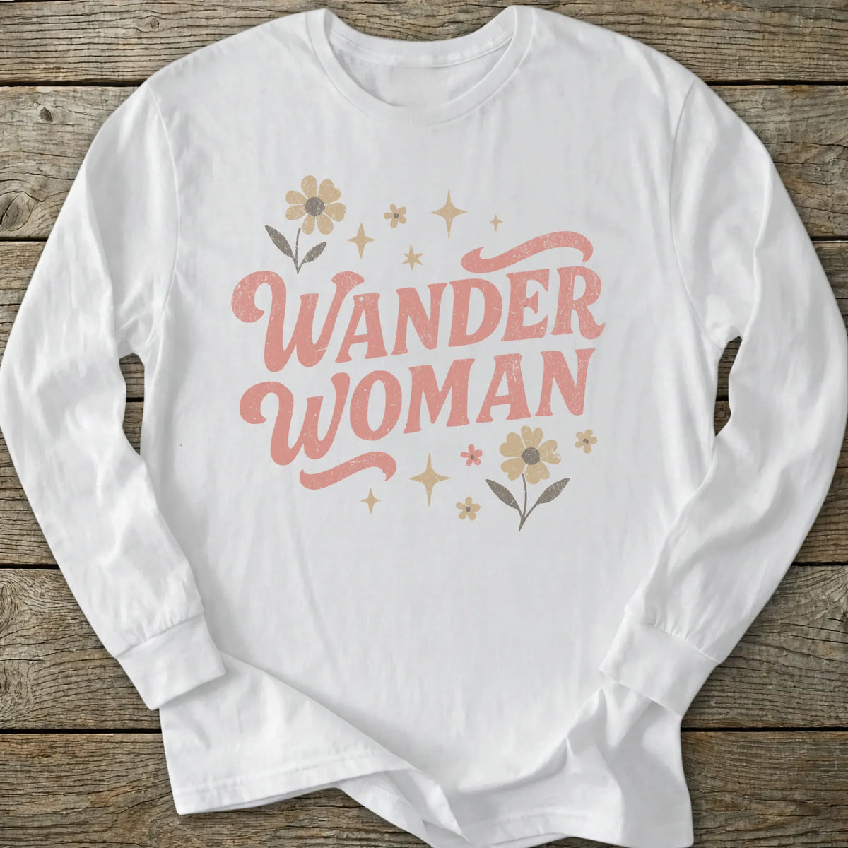 Printify Long-sleeve Wander Woman Retro Long Sleeve T-Shirt