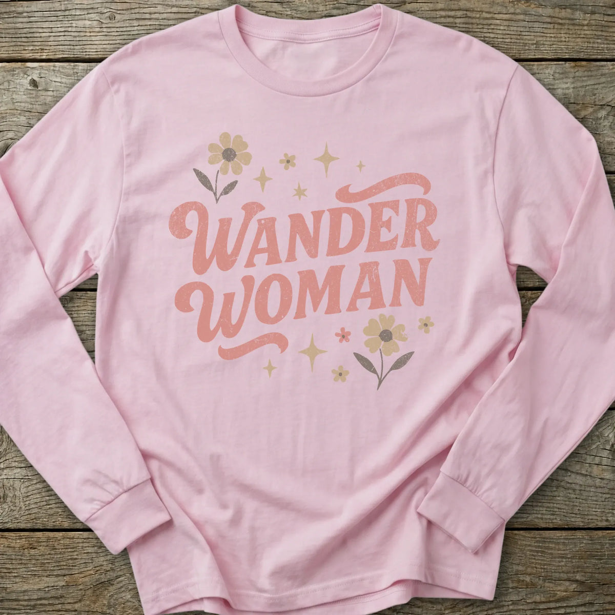 Printify Long-sleeve Wander Woman Retro Long Sleeve T-Shirt