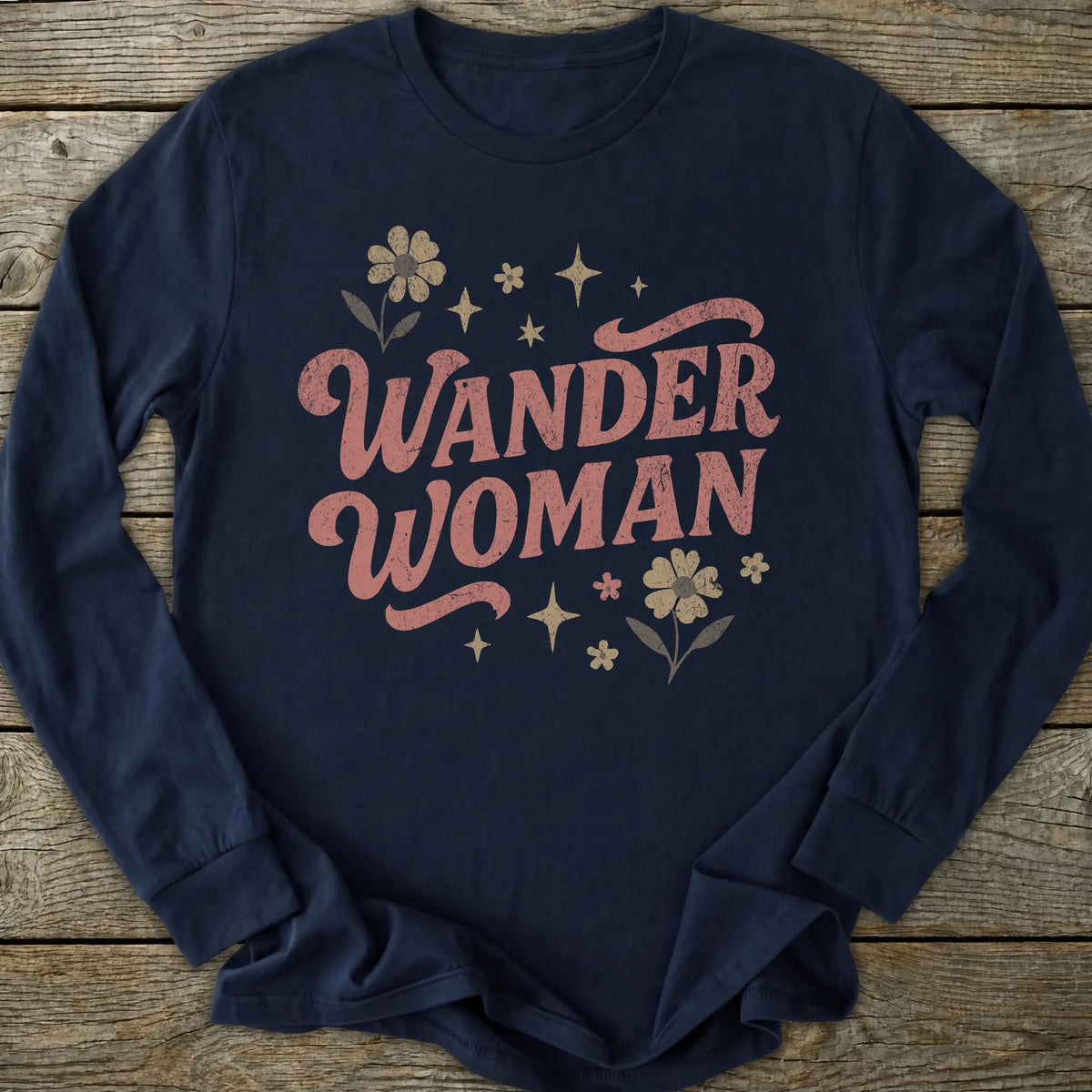 Printify Long-sleeve Wander Woman Retro Long Sleeve T-Shirt