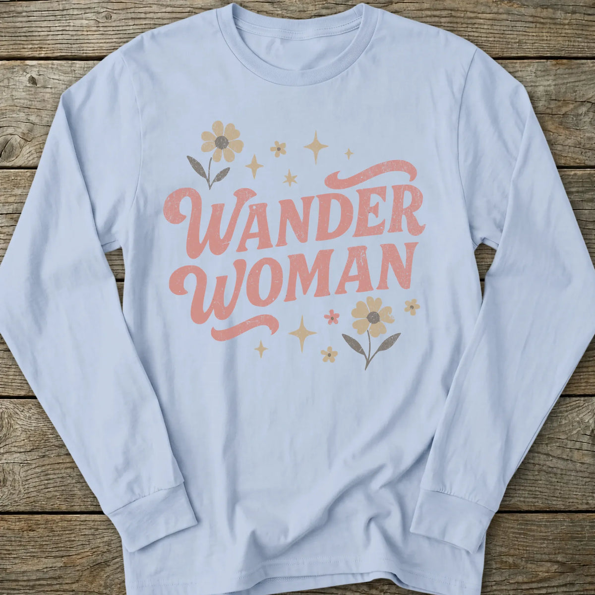 Printify Long-sleeve Wander Woman Retro Long Sleeve T-Shirt