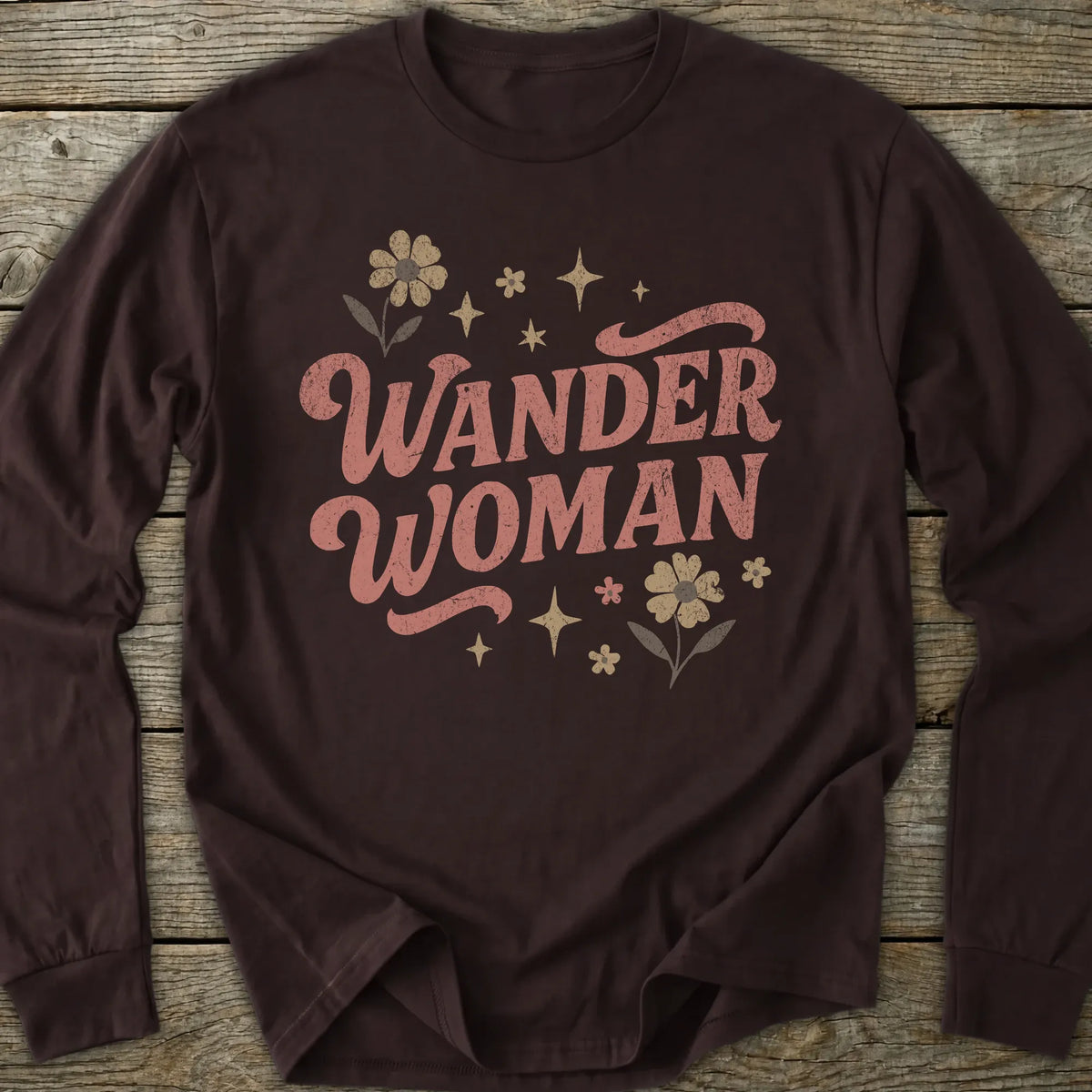 Printify Long-sleeve Wander Woman Retro Long Sleeve T-Shirt