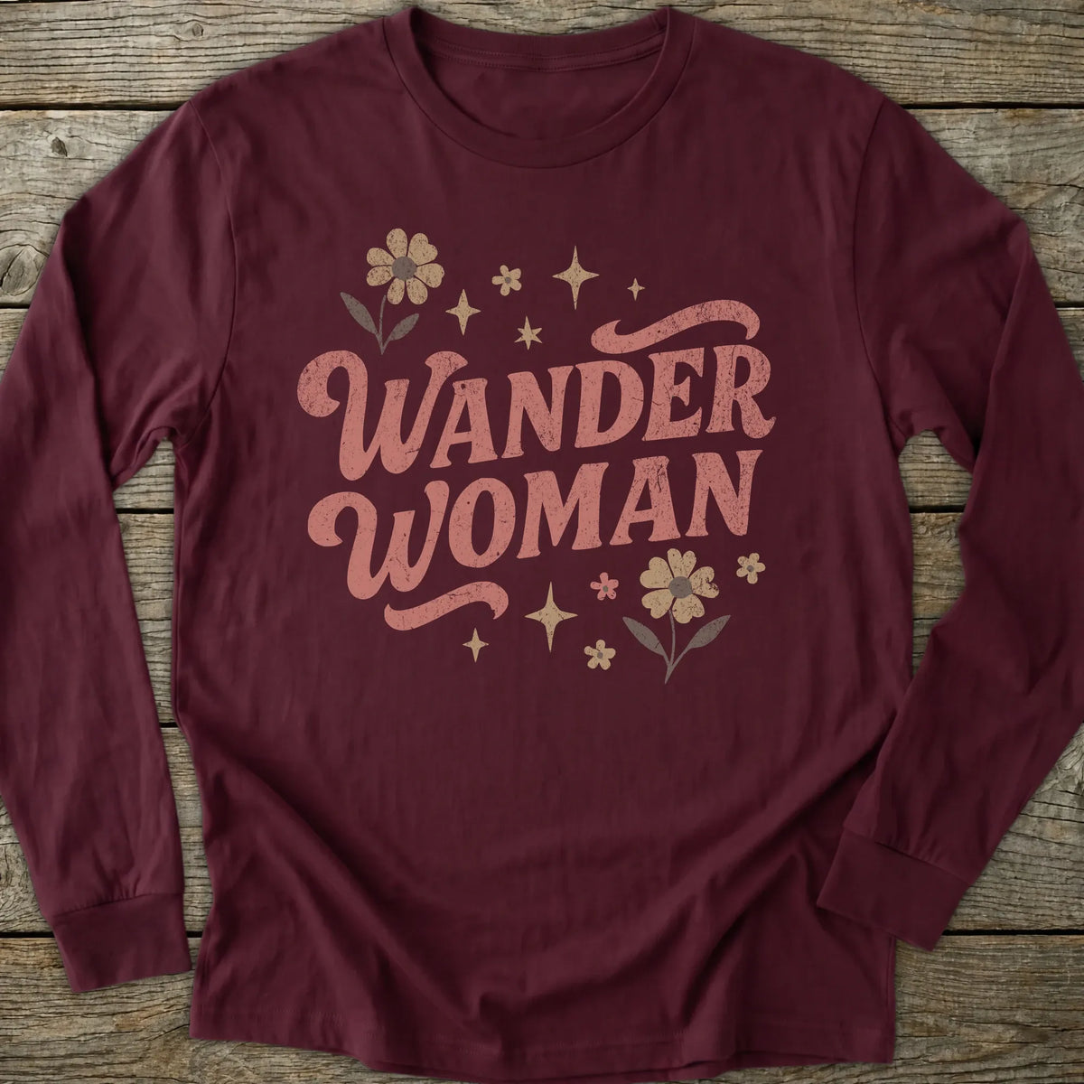 Printify Long-sleeve Wander Woman Retro Long Sleeve T-Shirt
