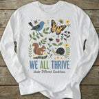 Printify Long-sleeve We All Thrive Long Sleeve T-Shirt