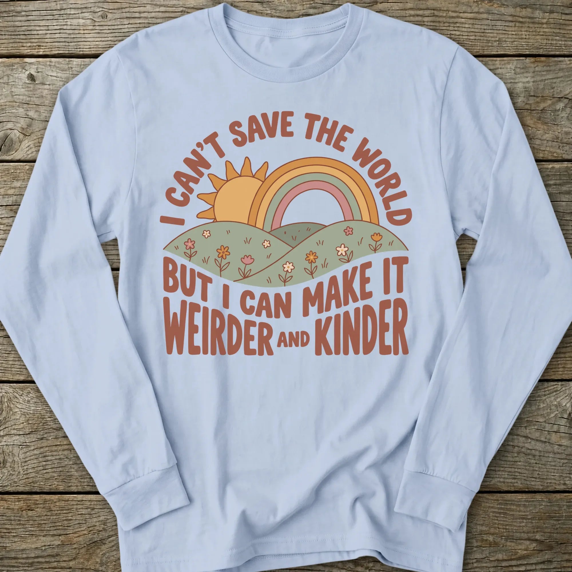 Printify Long-sleeve Weirder Kinder Long Sleeve T-Shirt