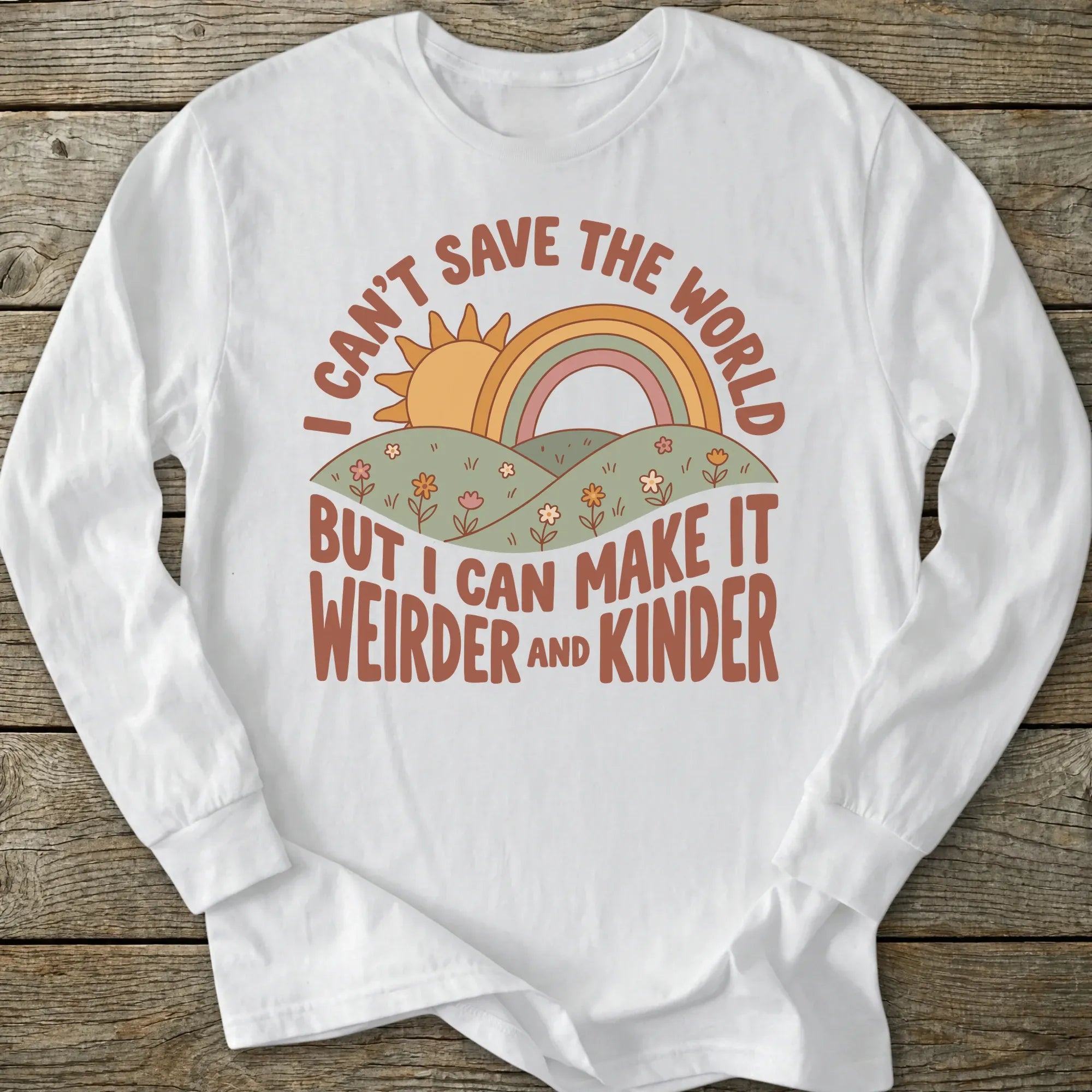 Printify Long-sleeve Weirder Kinder Long Sleeve T-Shirt