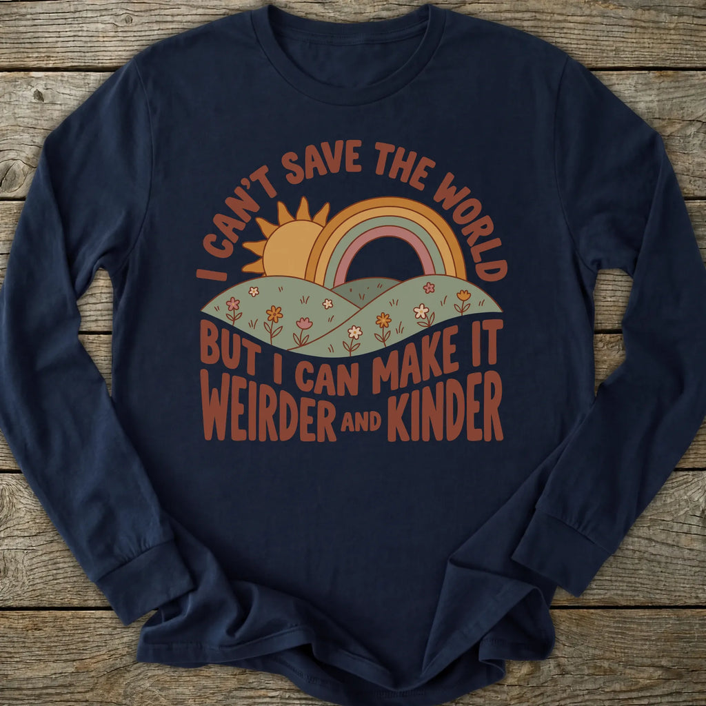 Printify Long-sleeve Weirder Kinder Long Sleeve T-Shirt