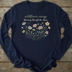 Printify Long-sleeve Wildflower Energy Long Sleeve T-Shirt
