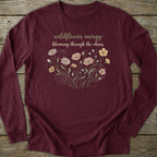 Printify Long-sleeve Wildflower Energy Long Sleeve T-Shirt