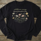 Printify Long-sleeve Wildflower Energy Long Sleeve T-Shirt