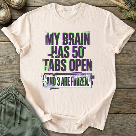 Printify T-Shirt 50 Tabs Open T-Shirt