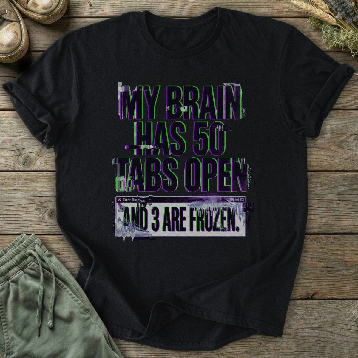 Printify T-Shirt 50 Tabs Open T-Shirt