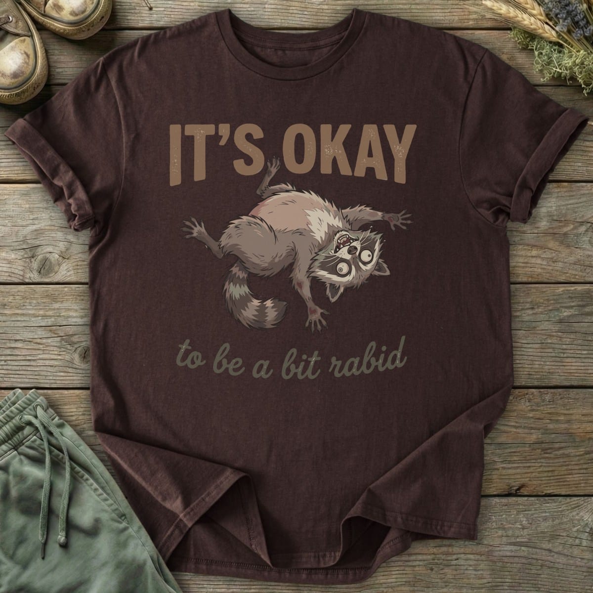 Printify T-Shirt A Bit Rabid T-Shirt