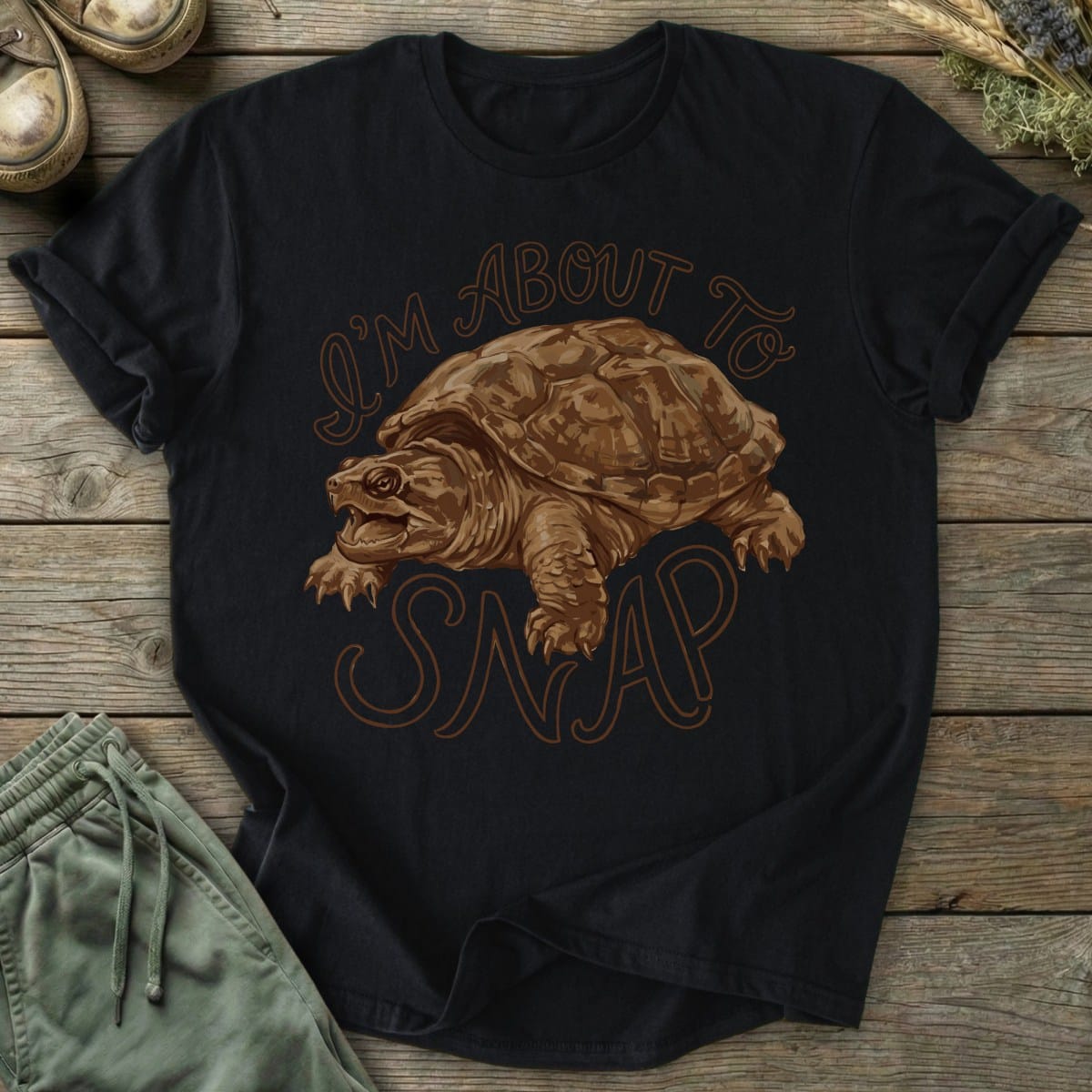 Printify T-Shirt About To Snap T-Shirt