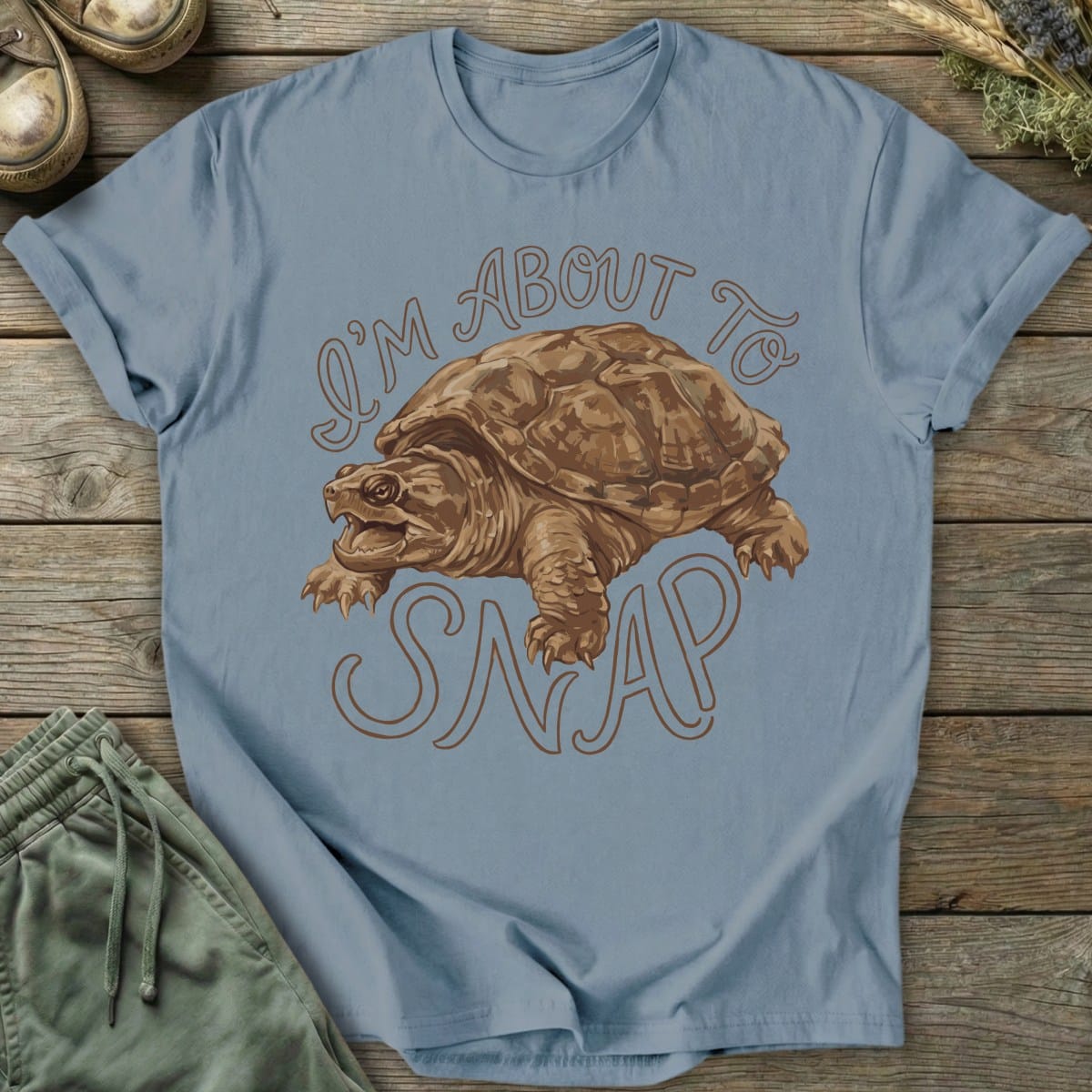 Printify T-Shirt About To Snap T-Shirt