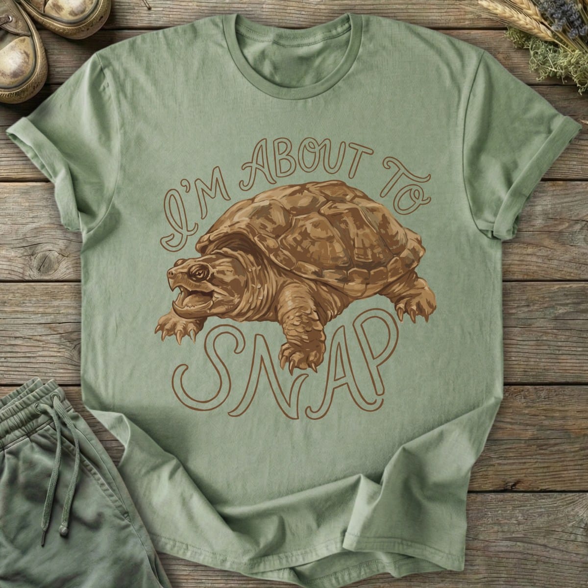 Printify T-Shirt About To Snap T-Shirt