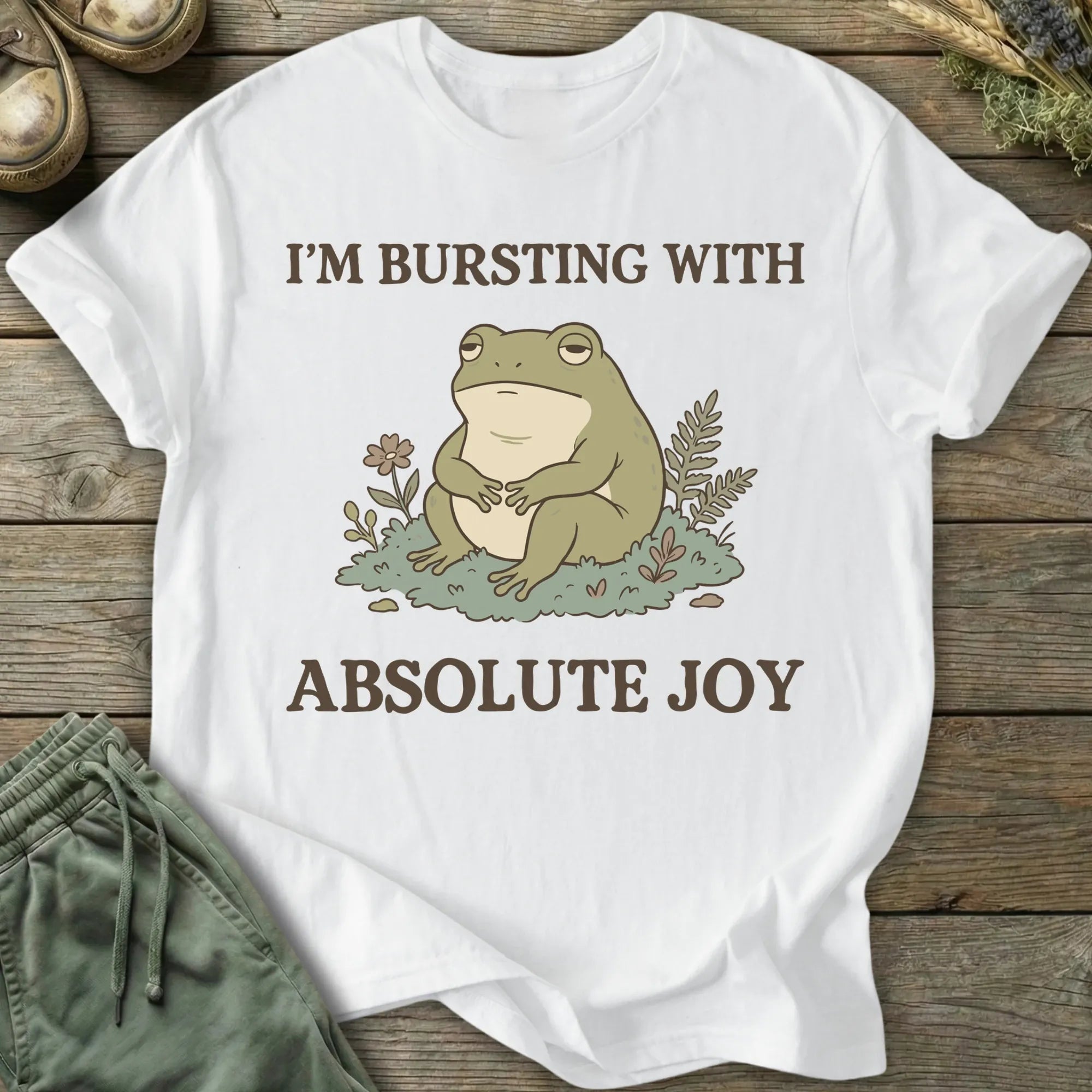 Printify T-Shirt Absolute Joy Frog T-Shirt
