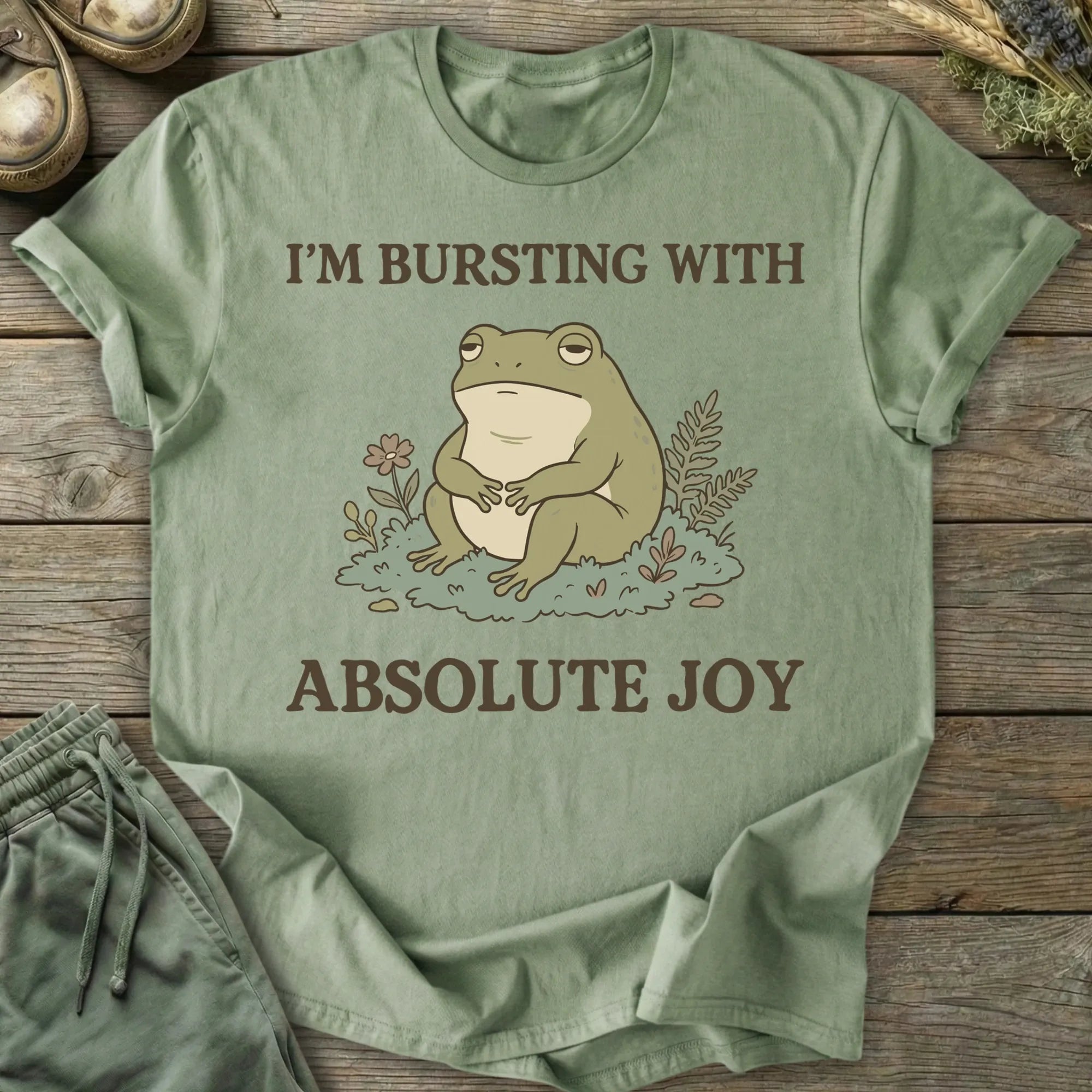Printify T-Shirt Absolute Joy Frog T-Shirt