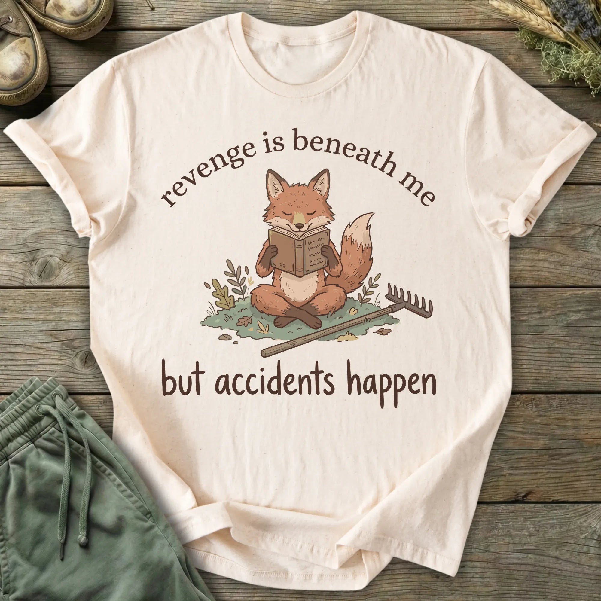 Printify T-Shirt Accidents Happen T-Shirt