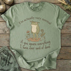 Printify T-Shirt Actually Very Normal Frog T-Shirt