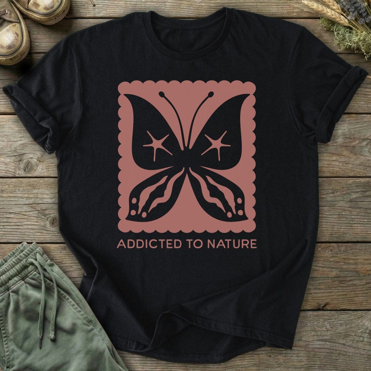 Printify T-Shirt Addicted To Nature T-Shirt