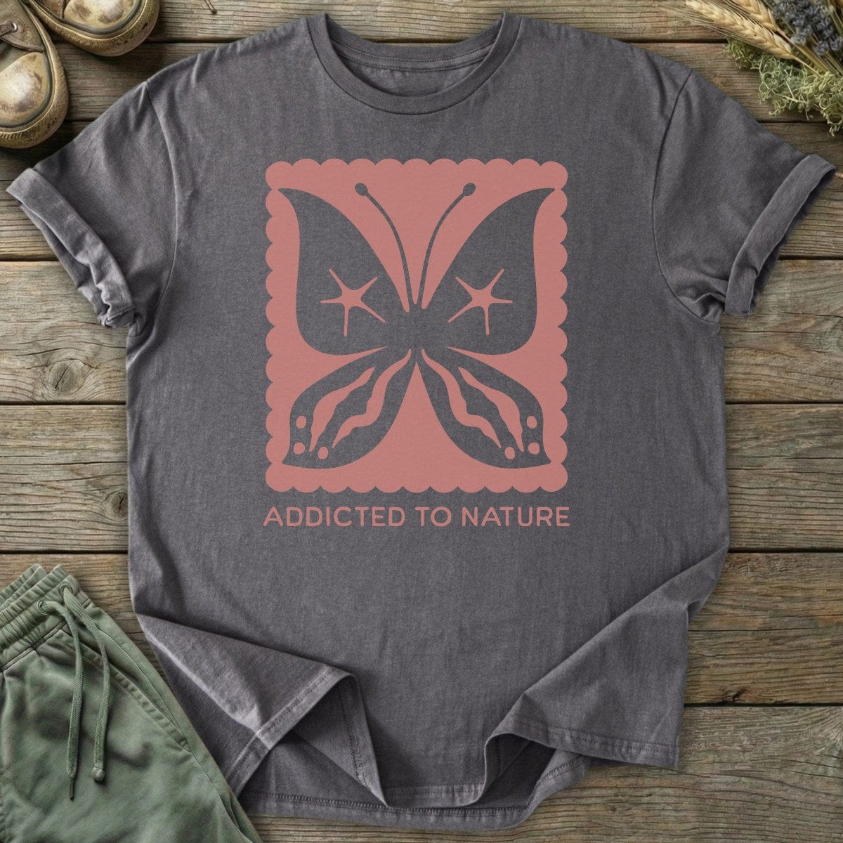 Printify T-Shirt Addicted To Nature T-Shirt