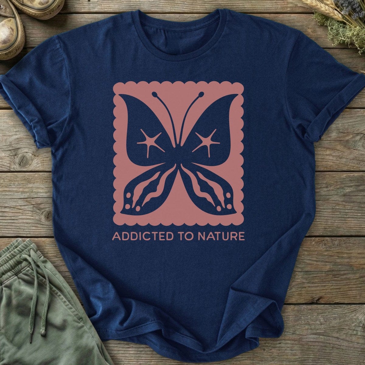 Printify T-Shirt Addicted To Nature T-Shirt