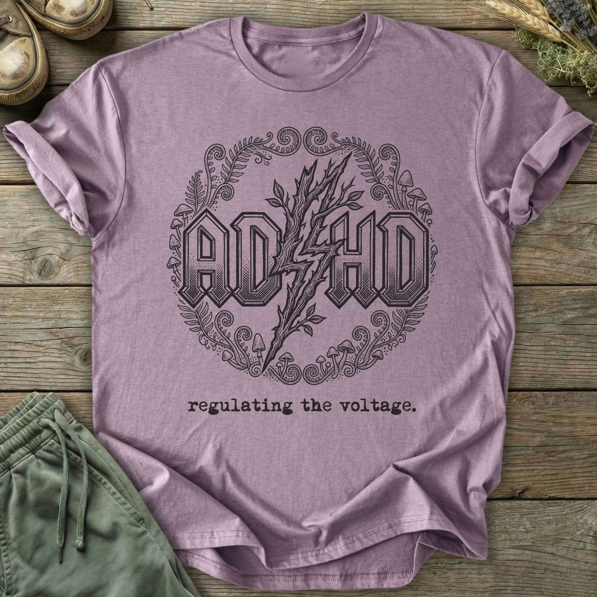 Printify T-Shirt ADHD Voltage T-Shirt