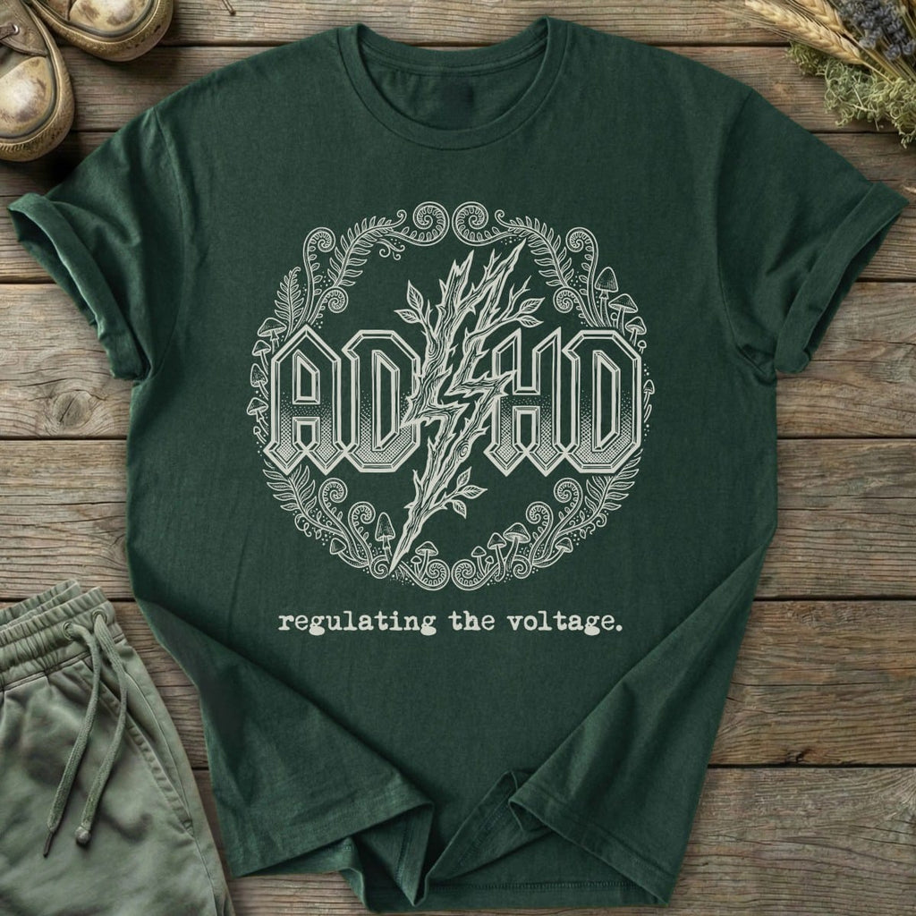 Printify T-Shirt ADHD Voltage T-Shirt