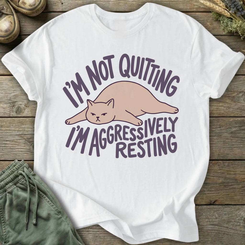Printify T-Shirt Aggressively Resting T-Shirt