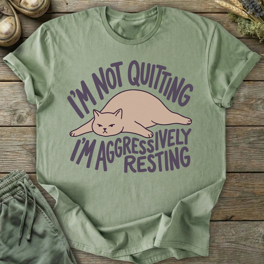 Printify T-Shirt Aggressively Resting T-Shirt