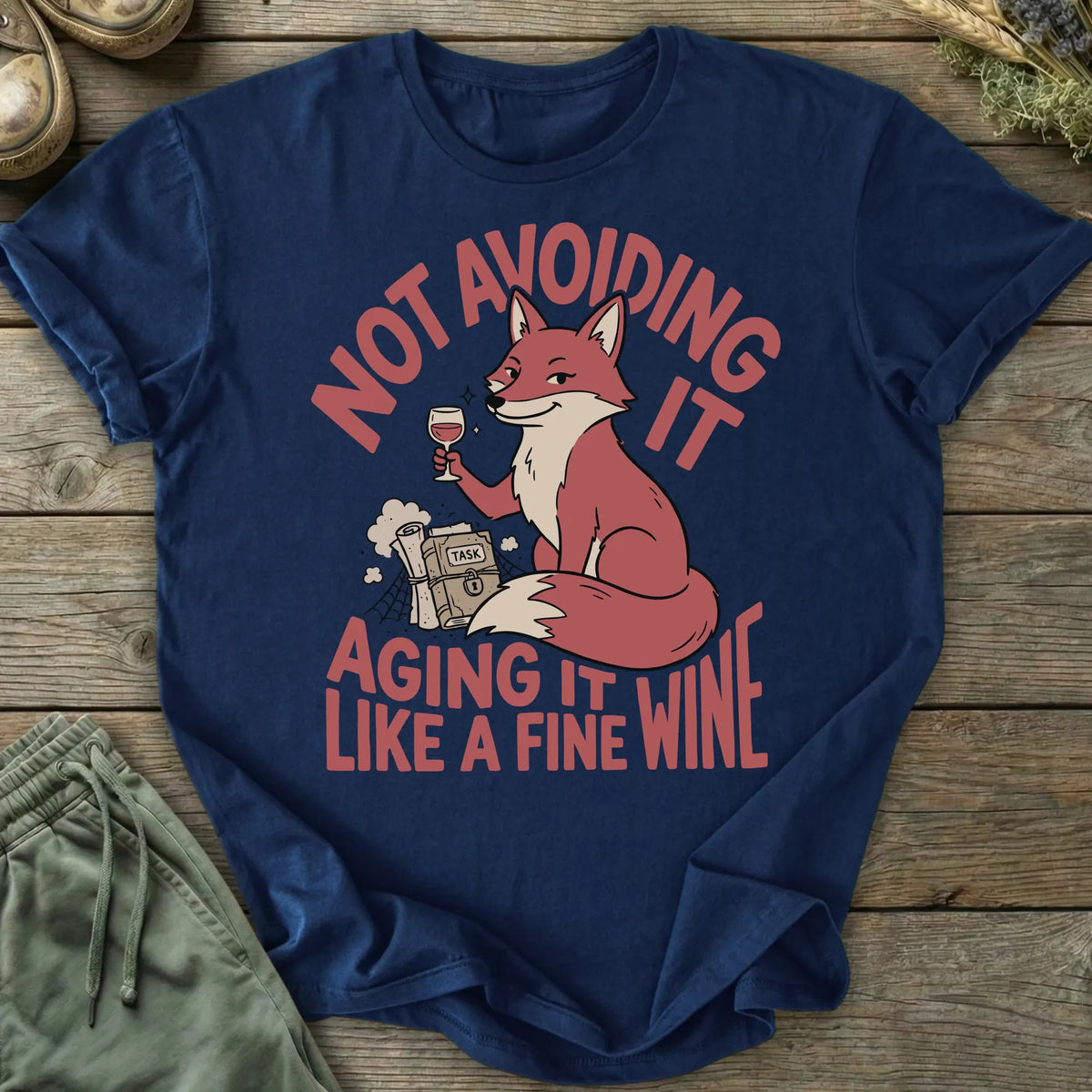 Printify T-Shirt Aging It Like Fine Wine T-Shirt