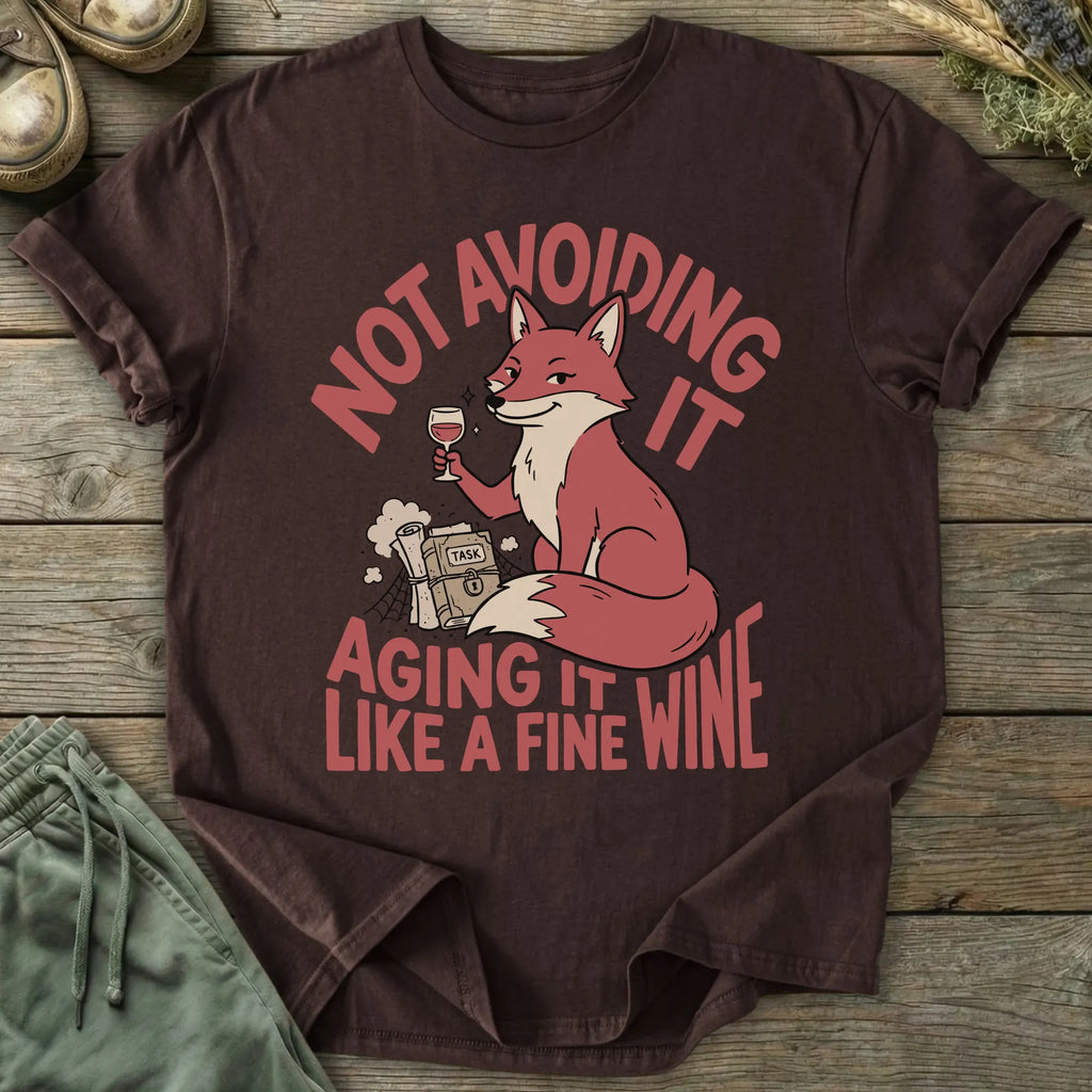 Printify T-Shirt Aging It Like Fine Wine T-Shirt