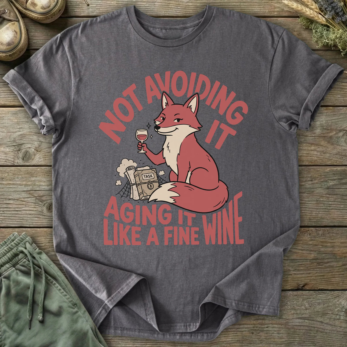 Printify T-Shirt Aging It Like Fine Wine T-Shirt