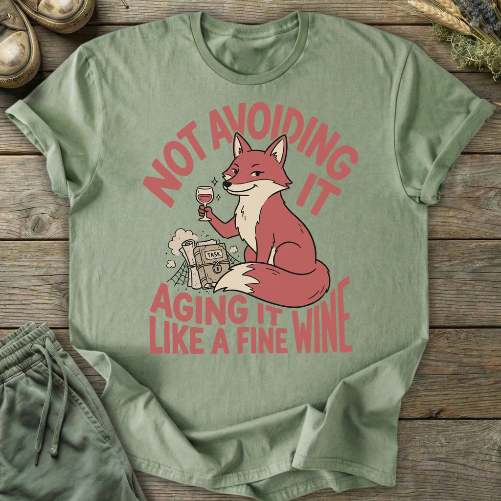 Printify T-Shirt Aging It Like Fine Wine T-Shirt